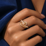 Champagne Pear Wrap Ring